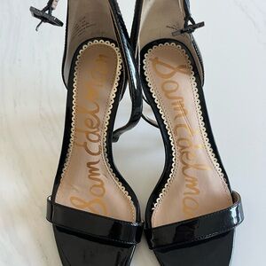 Sam Edelman Glossy Black Heels - Size 4